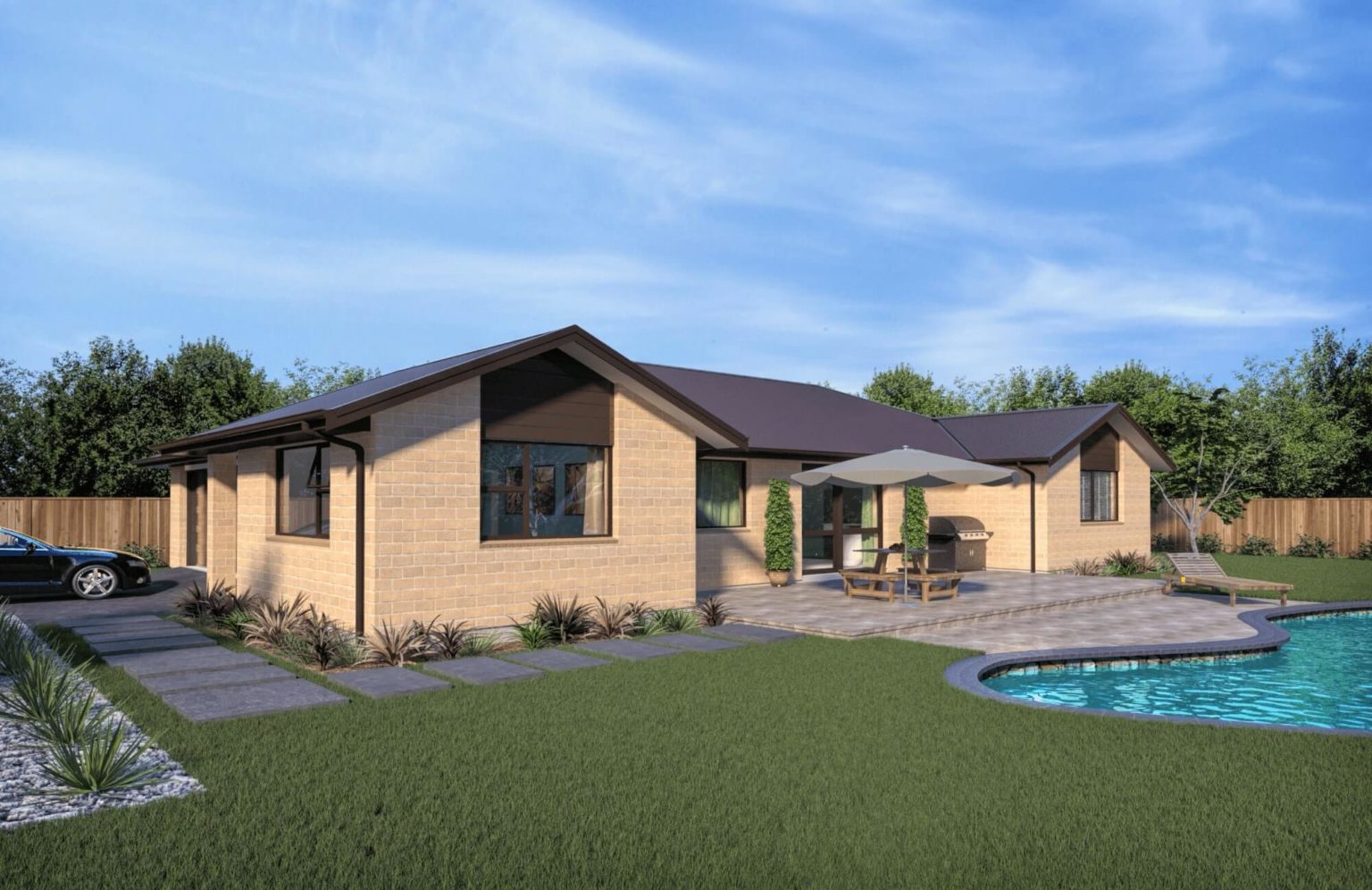 "Picton" House Plan 177 sqm, 3 bedrooms, 2 bathrooms