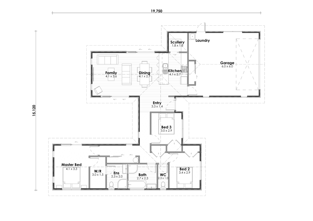 Marsden House Plan 163 sqm, 3 Bedrooms, 2 Baths Highmark Homes